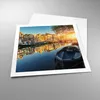 Poster - Poster ohne Rahmen - Kanal Boot Amsterdam Wasser - Produktbild-Vorschau 3