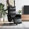 vidaXL Fauteuil relax avec repose-pieds Noir Similicuir Voir les images du produit 2