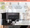 A close-up of a coffee machine with text overlays detailing its features. Náhľad obrázku produktu