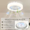 Stropní ventilátor HOMCOM s osvětlením, dálkovým ovládáním Náhled obrázku produktu 6