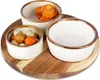 Excellent Houseware | Serviertablett Set - 4 Teile - Holz - Produktbild-Vorschau 4