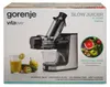 Gorenje JC200BE Entsafter, Edelstahl, Edelstahl, 80 RPM, Produktbild-Vorschau 4