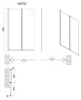 Aqualine WILA Wannenabtrennung 900mm, Chrom, Klarglas Produktbild-Vorschau 5
