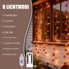 LED-Lichtgordijn 2x2 m, 200 warmweiße Blätter, 8 Modi, Timer, USB Productafbeelding-voorbeeld