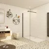 Duschspa Walk-In Dusche 60x200cm Schwarz matt Duschwand 8mm Produktbild-Vorschau 2
