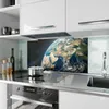 Küchenrückwand Spritzschutz Glas mit Motiv Erde aus dem All Produktbild-Vorschau 2