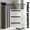 Solidchoice – Faltbare Duschvorhangstange mit Saugnapf und Produktbild-Vorschau 2