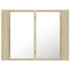 vidaXL Lustro łazienkowe LED szafka dąb sonoma 60x12x45 cm Podgląd zdjęcia produktu 8