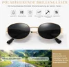 kunchu Sonnenbrille Damen Polarisiert Retro Oval UV400 Produktbild-Vorschau 6