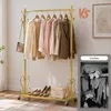 Kledingrek op wielen, met 8 haken en plank (80cm x 150cm) | Productafbeelding-voorbeeld 7