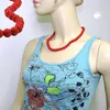 Kette 10mm Kunststoffperlen rot-glänzend 70cm rot 10mm Produktbild-Vorschau 5