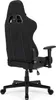 A black gaming chair viewed from the back and side. Produktbild-Vorschau
