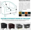 Topchances 2 kusy kryt židle Club Chair Slipcover, Velvet Náhled obrázku produktu 5