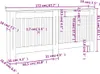 vidaXL Osłona grzejnika biała MDF 172 cm Podgląd zdjęcia produktu 1