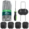 VOUNOT® 200 U-Erdanker Heringe mit 100 Scheiben 150×30 mm Produktbild-Vorschau 1