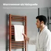 Heilmetz Handtuchheizkörper 140x60 cm 661W Warmwasser Produktbild-Vorschau 2