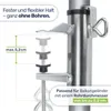 Sonnenschirmhalter für Balkongeländer 25-38mm aus Aluminium Produktbild-Vorschau 7