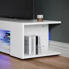 Szafka pod telewizor SONNI biała wysoki połysk 135 x 39 x Podgląd zdjęcia produktu 7
