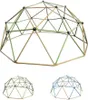 A geodesic dome climbing frame shown from a slightly elevated angle, with two smaller versions of the same product shown below it. Produktbild-Vorschau