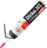 A tube of sealant with a black and white label, angled on a white background. Produktbild-Vorschau