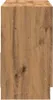 A close-up side view of a wooden cabinet. Produktbild-Vorschau