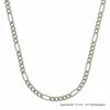 Silberkette Figarokette Länge 55cm - Breite 3,4mm - 925 Produktbild-Vorschau 9