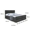 ALTDECOR Boxspringbett mit Fußteil, H3 Matratze und Topper Produktbild-Vorschau 6