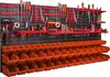 A wall-mounted tool organizer with numerous tools and storage bins. Produktbild-Vorschau