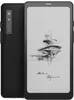 A black eBook reader is shown from the front and back, displaying a sketch of a futuristic building and text on its screen. Náhled obrázku produktu