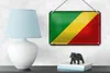 Blechschild Flagge Kongo 18x12cm Retro Flag of the Congo Produktbild-Vorschau 4