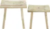 2 Holz-Hocker "Rustikal" im Antik Stil, Blumenständer, Produktbild-Vorschau 4