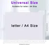 12 Pack Dokumententasche, A4 Transparent Dokumentenmappe, Produktbild-Vorschau 2
