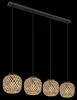 Globo Lighting|Hängeleuchte Metall schwarz matt, 4x E27 LED Produktbild-Vorschau 5