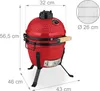Relaxdays Kamado Grill, Ø 32 cm, Keramikgrill mit Produktbild-Vorschau 4