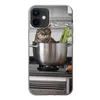 MuchoWow® Handyhülle Schutzhülle Hülle für iPhone 12 Katze Produktbild-Vorschau 1