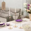 Moderner goldener Weihnachtskerzenhalter – 3er-Set Produktbild-Vorschau 9