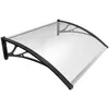VOUNOT® Vordach für Haustür, 120 x 80 cm Transparentes Produktbild-Vorschau 1