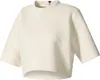 adidas Damen Cropped Shirt Kurzarm Sweatshirt Gr.42 chalk Produktbild-Vorschau 1
