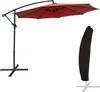 Parasol déporté OAHU rond 3m de diamètre terracotta + Voir les images du produit 1