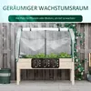 Outsunny Hochbeet Frühbeet mit Gewächshaus, Gemüsebeet mit Produktbild-Vorschau 7