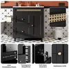 Lavabo da bagno indipendente nero 76x46x86,5 cm con Anteprima dell’immagine prodotto 8