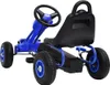 vidaXL Pedálová motokára s pneumatikami Modrá Náhľad obrázku produktu 3