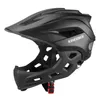 Vollvisier-BMX-Kinderfahrradhelm abnehmbar M Schwarz Produktbild-Vorschau 1