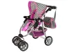 Leantoys Puppenwagen 2 in 1 Tragetasche rosa Sterne Produktbild-Vorschau 7