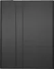 A closed black tablet case with a textured surface and subtle vertical folds. Podgląd zdjęcia produktu