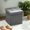 HOMCOM Sitzhocker mit Stauraum Sitzwürfel Hocker mit Produktbild-Vorschau 7