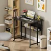 Klapptisch mit Rollen 80x58cm,Platzsparender Schreibtisch Produktbild-Vorschau 7