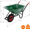 Taczka ECD Germany, pojemność 100 litrów, zielona miska z Podgląd zdjęcia produktu 6