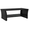 vidaXL Table basse noire 100x50x40 cm Poly rotin Voir les images du produit 1