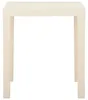 vidaXL Gartentisch Weiß 79x65x72 cm Kunststoff Produktbild-Vorschau 2